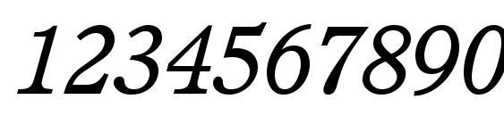 Perspective SSi Italic Font, Number Fonts