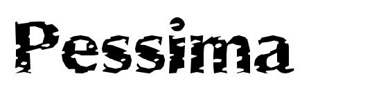 шрифт Pessima, бесплатный шрифт Pessima, предварительный просмотр шрифта Pessima