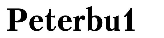 Шрифт Peterbu1
