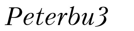 Шрифт Peterbu3