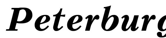 Peterburg Bold Italic Font