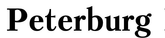 Peterburg Bold font, free Peterburg Bold font, preview Peterburg Bold font