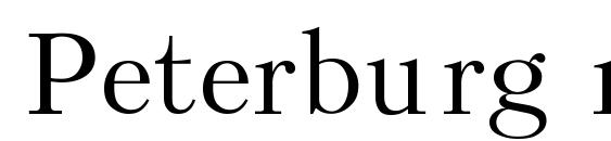 Peterburg regular Font