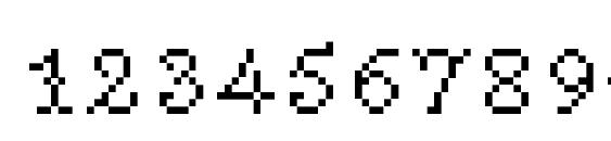 Peteroque Regular Font, Number Fonts