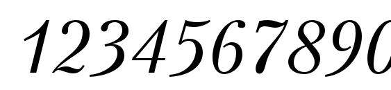 PetersburgC Italic Font, Number Fonts