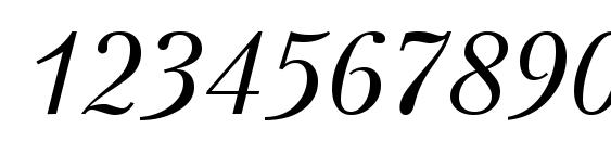 PetersburgCTT Italic Font, Number Fonts