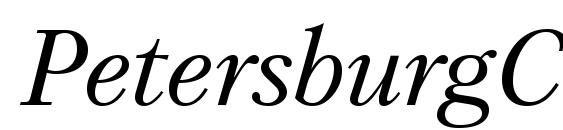 Шрифт PetersburgCTT Italic