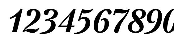 PetersburgETT BoldItalic Font, Number Fonts