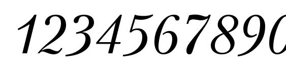 PetersburgETT Italic Font, Number Fonts