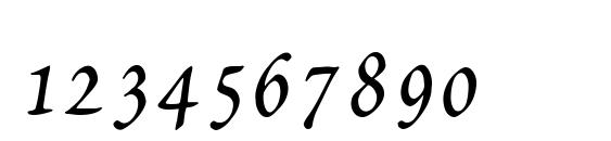 Petitscript italic Font, Number Fonts