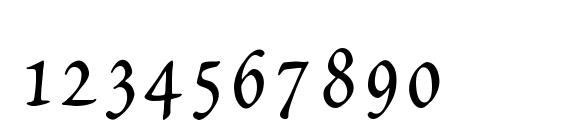 Шрифт Petitscript, Шрифты для цифр и чисел