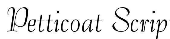 Petticoat Script SSi Font