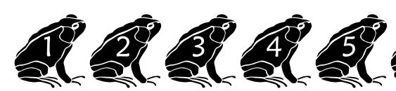 Шрифт pf frog2, Шрифты для цифр и чисел