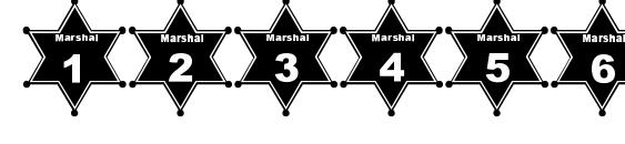 Pf marshal d orr Font, Number Fonts