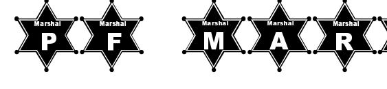 Pf marshal d orr font, free Pf marshal d orr font, preview Pf marshal d orr font