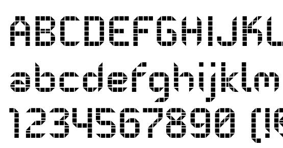 PF Mechanica B Pro GridOne Font Download Free / LegionFonts