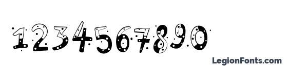 PF Playskool Pro Confetti Font, Number Fonts