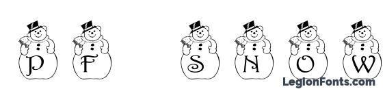 Pf snowman2 Font