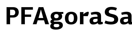 PFAgoraSansPro Bold Font, All Fonts