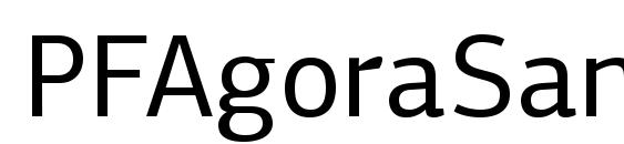 PFAgoraSansPro Regular font, free PFAgoraSansPro Regular font, preview PFAgoraSansPro Regular font