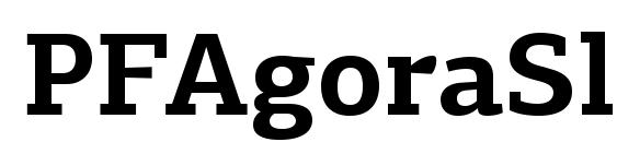PFAgoraSlabPro Bold Font, All Fonts