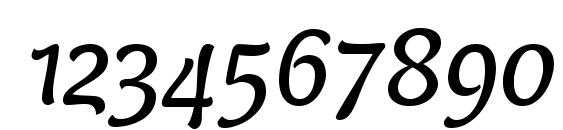 PFArmonia Italic Font, Number Fonts