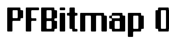 шрифт PFBitmap One, бесплатный шрифт PFBitmap One, предварительный просмотр шрифта PFBitmap One