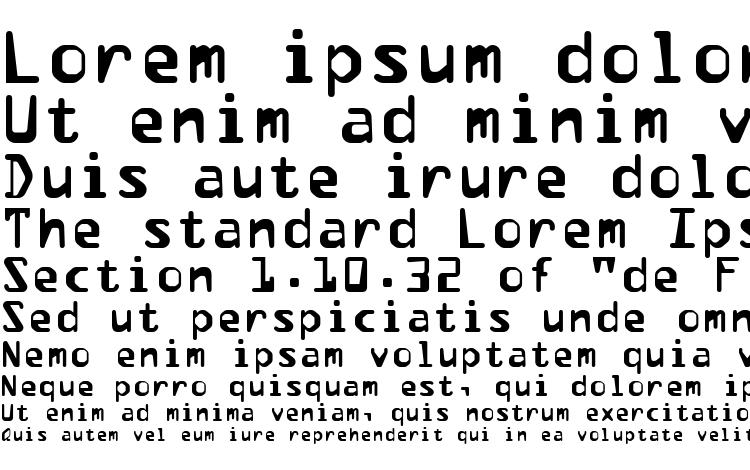 specimens PFData font, sample PFData font, an example of writing PFData font, review PFData font, preview PFData font, PFData font