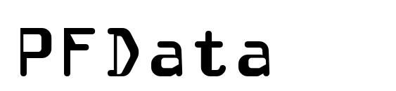 PFData font, free PFData font, preview PFData font