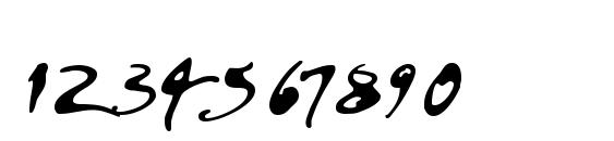 PFDaVinciScriptPro Inked Font, Number Fonts