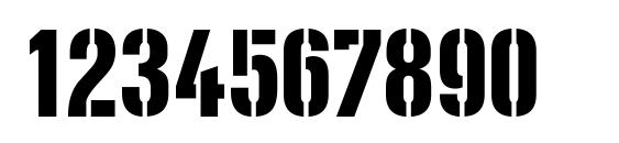 PFDiesel Regular Font, Number Fonts