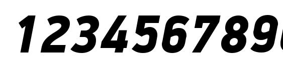 PFDinDisplayPro BlackItalic Font, Number Fonts