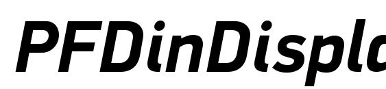 PFDinDisplayPro BoldItalic font, free PFDinDisplayPro BoldItalic font, preview PFDinDisplayPro BoldItalic font