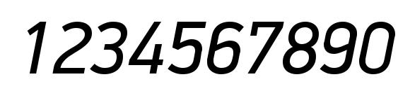 PFDinDisplayPro Italic Font, Number Fonts