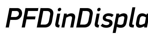 PFDinDisplayPro MediumItalic font, free PFDinDisplayPro MediumItalic font, preview PFDinDisplayPro MediumItalic font