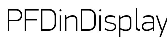 PFDinDisplayPro Thin Font