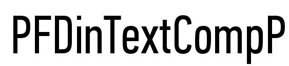 PFDinTextCompPro Regular font, free PFDinTextCompPro Regular font, preview PFDinTextCompPro Regular font