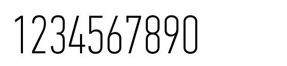 PFDinTextCompPro Thin Font, Number Fonts