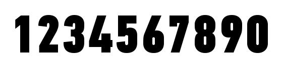 PFDinTextCompPro XBlack Font, Number Fonts