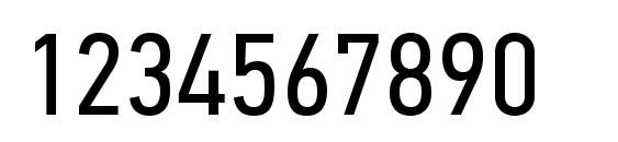 PFDinTextCondPro Regular Font, Number Fonts