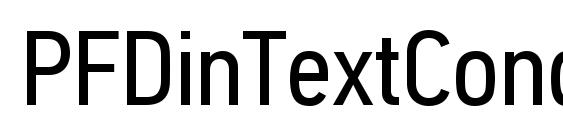 PFDinTextCondPro Regular font, free PFDinTextCondPro Regular font, preview PFDinTextCondPro Regular font