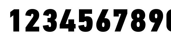 PFDinTextCondPro XBlack Font, Number Fonts