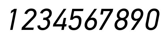 PFDinTextPro Italic Font, Number Fonts