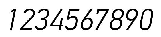 Шрифт PFDinTextPro LightItalic, Шрифты для цифр и чисел