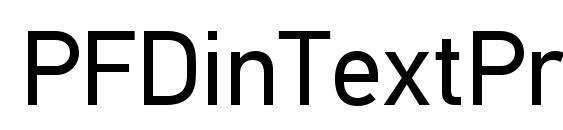PFDinTextPro Regular Font