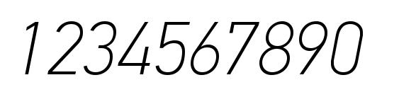 Шрифт PFDinTextPro ThinItalic, Шрифты для цифр и чисел