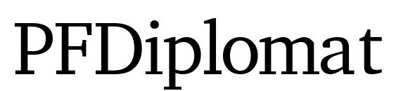шрифт PFDiplomat Regular, бесплатный шрифт PFDiplomat Regular, предварительный просмотр шрифта PFDiplomat Regular