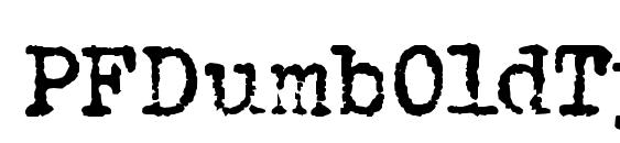PFDumbOldTypeTwo font, free PFDumbOldTypeTwo font, preview PFDumbOldTypeTwo font