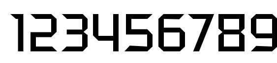 PFElectronica Regular Font, Number Fonts