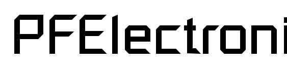 шрифт PFElectronica Regular, бесплатный шрифт PFElectronica Regular, предварительный просмотр шрифта PFElectronica Regular